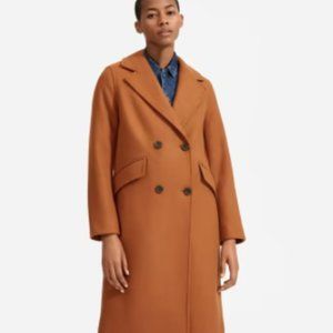 EVERLANE The Italian ReWool Overcoat (Size 00, Toffee)